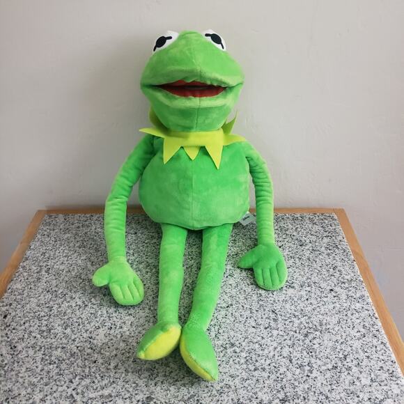 VTG Kermit The Frog Full Body Muppet Puppet 24-26" Moveable Mouth Disney Grace - Picture 1 of 9